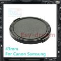 43 43mm Lens Cap Replace E-43 for EF-M 22mm f/2 STM 16mm F2.4 / 45mm F1.8 / 16mm F2.4 / 20mm F2.8 / 30mm F2.0. 