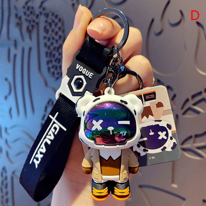 Cool hip hop Bear Keychain lightning Female Car Doll Key Chain Pendant Gift Sunlight Mall Daraz.lk