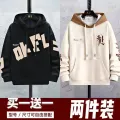 New Spring and Autumn Sweater Men's Hooded Thin Loose Comfortable Korean Style Pullover Long Sleeve T T-shirt Boy Student Bottoming Shirt. 