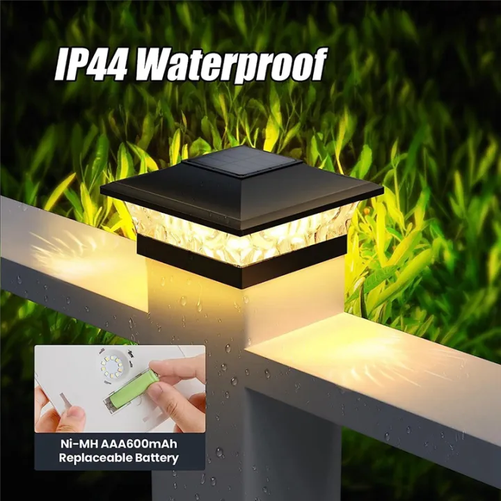 Solar%20Post%20Cap%20Lights%20Outdoor%20Deck%20Fence%20Post%20Light%20for%205.5x5.5%203.5x3.5%20Wooden%20Vinyl%20Posts%20Patio%20Garden%20Decor%202Pack%20-%20Image%207