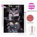DIY Japanese Anime Diamond Painting Demon Slayer Tengen Eyes Mosaic Picture Art Cross Stitch Kit Home Decor Cadeau Personnalisés. 