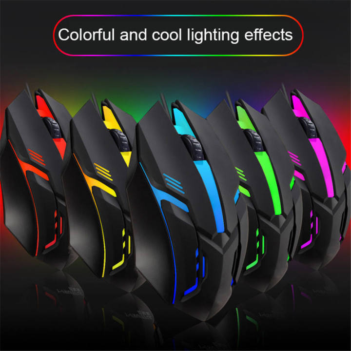 USB Wired Gaming Mouse 1200 DPI 3 Buttons Silent Mouse Backlit Professional Gamer Mice Ergonomic Computer Mouse For PC Laptop