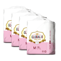 GLOBAL BABY PANTS DIAPERS MEDIUM 80pcs Bundle pack. 