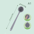 Silicone Back Brush, Long Handle Body Brush, Lightweight And Easy To Hold Shower Brush For Skin Cleansing Exfoliation. 