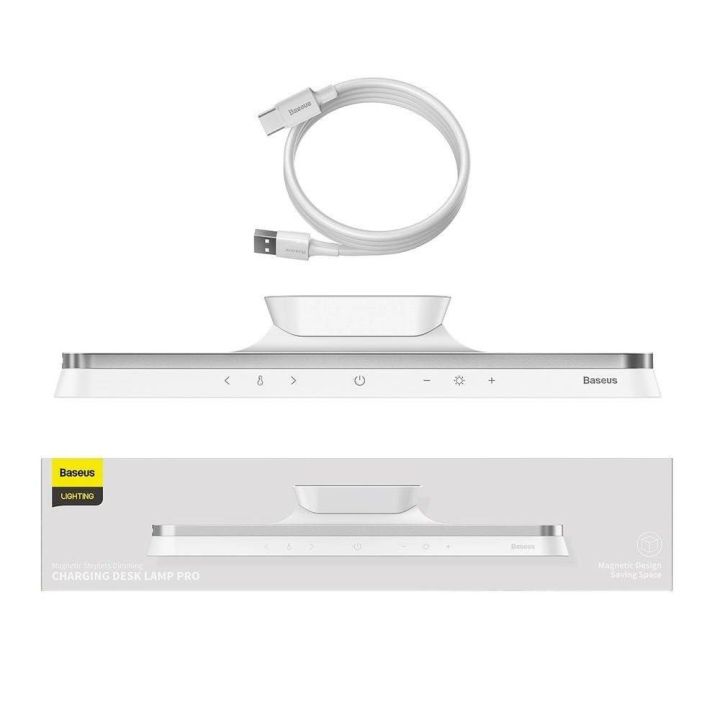 Baseus i-wok Series Magnetic Stepless Dimming Charging Desk Lamp Pro 6 Months Warranty