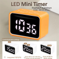(VDZI) Mini Digital Timer LED Visual Timer Learn Cooking Countdown Clock Kitchen Timer Pink. 