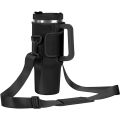 Water Bottle Carrier Bag Compatible with 40oz Tumbler with Handle, Water Bottle Holder with Adjustable Shoulder Strap. 