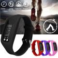 Pedometer Digital Step Counter Sport Running Silicone Calorie Watch Bracelet. 