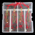 4pcs HighCarbon Fishing Hooks Carp Feeder Proof Hanging Explosion Hook Tool. 