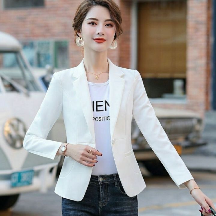 Small%20Suit%20Jacket%20for%20Women2023Spring%20and%20Summer%20Thin%20Korean%20Style%20Fashion%20Short%20Slim%20Fit%20Slimming%20Versatile%20Suit%20Top%20Black%20-%20Image%205