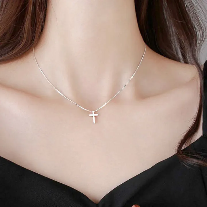 Female%20Popular%20Cross%20Pendants%20Necklaces%20/%20Elegant%20Clavicle%20Necklace%20/%20Simple%20Silver%20Color%20Chain%20Choker%20/%20INS%20Fashion%20Jewelry%20Accessories%20-%20Image%206