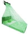 Wall Mosquito Net Single Bed Size Printed Green Bedding Accessory. 