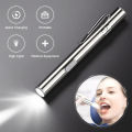 【ZOSR】Mini Portable Medical Handy LED Pen Light Flashlight USB Rechargeable Dentist Nurse Torch With Stainless Steel Clip. 