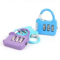 【ALLGOOD】1x Portable 3 Dial Digit Travel Combination Lock Dormitory Cabinet Lock Password Lock Luggage Padlock Backpack Zipper Lock. 
