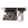PCIe To RS232 Expansion Card 2.5Gbps 9pin Serial 25pin Parallel Port PCIe Com Port Adapter for Printer. 