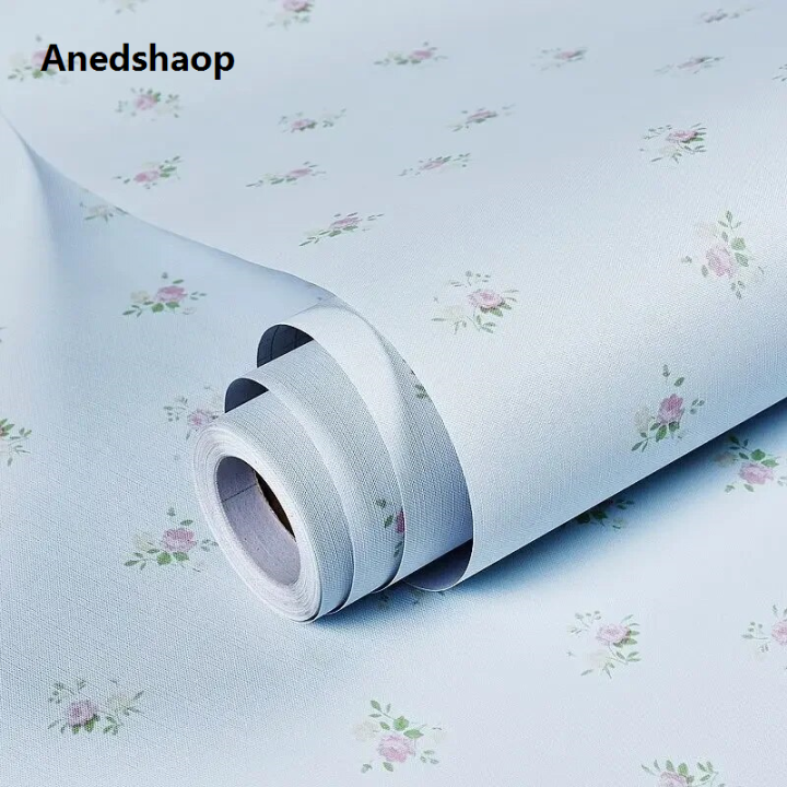 Anedshaop Pastoral Flower Wallpaper Self-adhesive Bedroom Warm ...