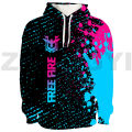 3D Free Fire Garena Game Hoodie for Men Harajuku Oversize Pullovers Warm Long Sleeve Anime Female Clothes Street Clothing Top. 