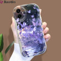 Jizetin for Samsung A06 Back Cover Beautiful Butterfly Wavy Edge Soft Silicone Phone Case. 