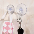 1/2Pcs Window Glass Wall Hooks Transparent Vacuum Suction Cup Hook Strong Suction Cups for Kitchen Supplies. 