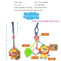 Hanging Baby Rattle Toy with Music and teether squeaky sound for Crib Stroller. 