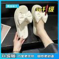 Women's Seaside Fashion Sandals Summer Slippers Internet Celebrity Bow New Fairy Style 2024 Thick Bottom for Outdoors Going out. 