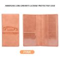 Pu Leather Ultra-thin Driver License Holder Driving License Case ID Bag DIY Cover for Car Driving Documents Folder Wallet Unisex. 