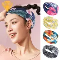 Head Wrap Pastoral Style Outdoor Sports Elastic Women Sweatband. 