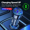 5 Ports 75W Car Charger Fast Charging Type C Quick Charge 3.0 Phone Charger Adapter For iPhone 12 13 Huawei P40 P50 usb c charge. 