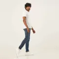 Moose Men’s Slim Fit Jeans – Mid Indigo. 