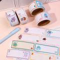 1Roll Cartoon Label Tape Name Sticker Multifunctional Label Sticker School Stationary Supplies. 