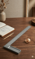 Engineers Try Square Woodworking Square ,L Square Ruler ,Anodized Aluminum Finish set - 12". 