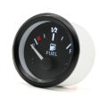 2'' 52mm Fuel Level Gauge, Pointer 12V Car Fuel Tank Meter with LED Backlight Rim Automotive Gauges. 