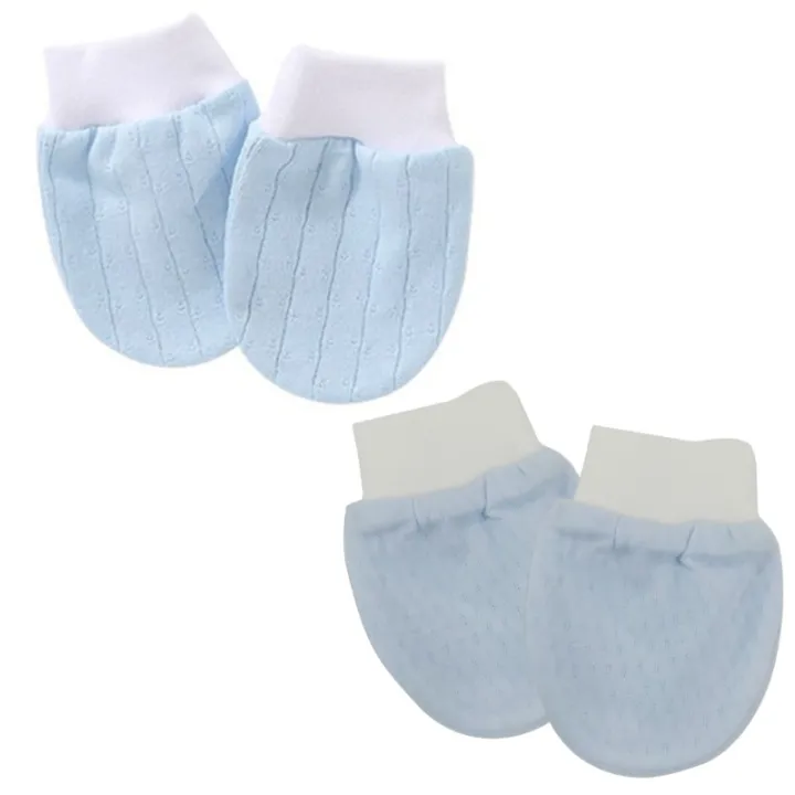 1 Pair Cotton Baby Infant Anti Scratching Gloves Anti-eat Hand Anti-Grab Face Protect Newborn for Protection Face Mitt