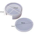 Silicone Coaster Mat Storage Holder Set Resin Casting Mold Epoxy Mould Craft DIY. 