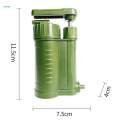 Portable Water Filter Camping Water Filtration System Water Purification for Travel Outdoor. 