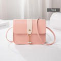 Women Crossbody Bag Contrast Girl Handbag 2023 new Simple Small Square Bag PU Leather Bag Versatile Shoulder Bag Trend. 