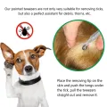 Manual Tweezers 2 In Tick Tweezers Stainless Steel Dog Louse Clip Durable Quick Tick Remover Tweezers Cat. 