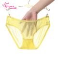 Muses Mall Breathable Mesh Briefs Mesh Briefs Solid Color Ultra-thin Low-rise Panties Breathable Underpants Ultra-thin Low-rise Panties. 