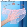 Transparent Briefs Lace Ultra-thin Clear Perspective Female Underwear. 