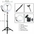 10 inch selfie Ring Light With 7ft Stand Tripod For YouTube, Online Classes, TikTok & Photography. 