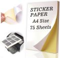 Higher Grade A4 Size Stickers for Inkjet and Laser Printer Use A4 Sticker Papers Shipping Label Printing Cost Effective 75pc A4 Sticker Paper 75pc Sheets Matte for Shipping Labels, Crafts, and More!
A4 Sticker Paper 75 Sheets  Matte for Shipping Labels, C. 
