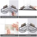 Atlantic Multipurpose Self Adhesive Wall-Mounted Corner Storage Rack Bathroom Shelf 1Pcs Stainless Steel Wall Shelf (Number of Shelves - 1). 