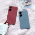 (Free Tempered Glass)Biruiqu For Infinix Smart 10 Shockproof Anti Slip Soft TPU Sandstone Matte Back Case Cover. 