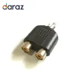 2Pcs 1/8 male Stereo 3.5mm Jack To 2 RCA Male or Male 3.5mm Jack To 2 RCA Female Y Splitter Adapter Converter. 