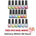 LILYCUTE Nail Gel Polish Summer Neon Colorful Glitter For Manicure Semi Permanent Soak Off Gel UV LED. 