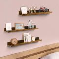 Giftgarden 24 Inch Floating Shelves Wall Mounted Set of 3, Rustic Large Wall Shelf with Picture Ledge for Bathroom Bedroom Kitchen Living Room, 3. 