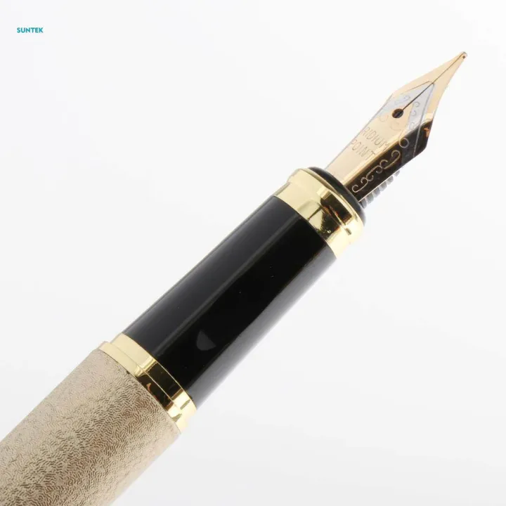 3pcs%20Steel%200.38mm%201.0mm%201.5mm%20Fine%20Nib%20Fountain%20Pen%20Smoothly%20Writing%20Golden%20-%20Image%204