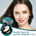 Compact Powder For Oily Skin Double Layer Air Cushion BB Cream Makeup Setting Powder 2 In 1 Oil Control Concealer Makeup. 
