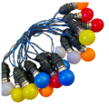 Vesak /Christmas Bulb Set 1.5W LED 10 Plastic Bulbs10 Feet  Bulb Set  Bulb - Party Light Wesak. 