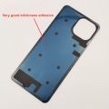 BBYP Glass Back Lid For Xiaomi Mi 11 Lite Hard Battery Cover Mi 11 Lite Fashion 5G NE Rear Door Housing Panel Case + Sticker Adhesive Glue. 